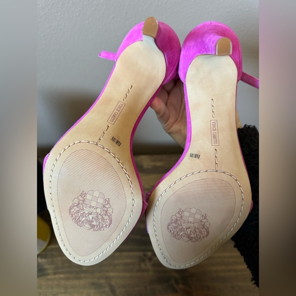 Vince Camuto Suede Court Sandal in Pink Orchid sz 8.5 - Picture 4 of 4